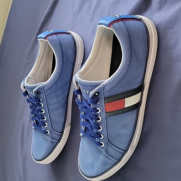 Tommy Hilfiger Blue Canvas Sneaker TMREVEL - Picture 3 of 7